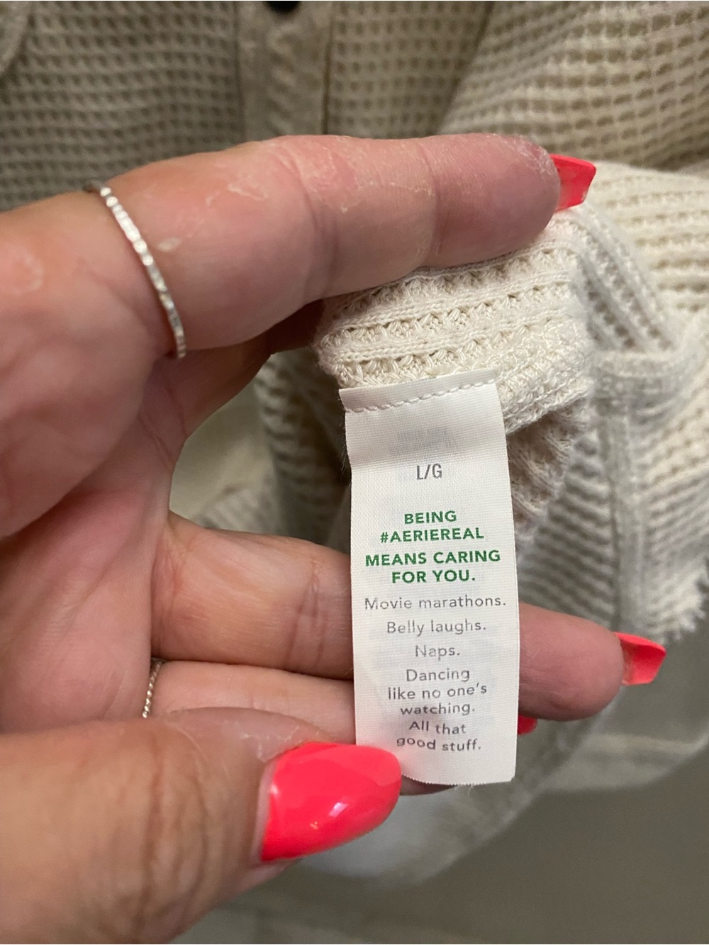 aerie Waffle Lumber Jane shirt - Picture 5 of 8